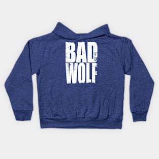 Bad Wolf (White) Kids Hoodie